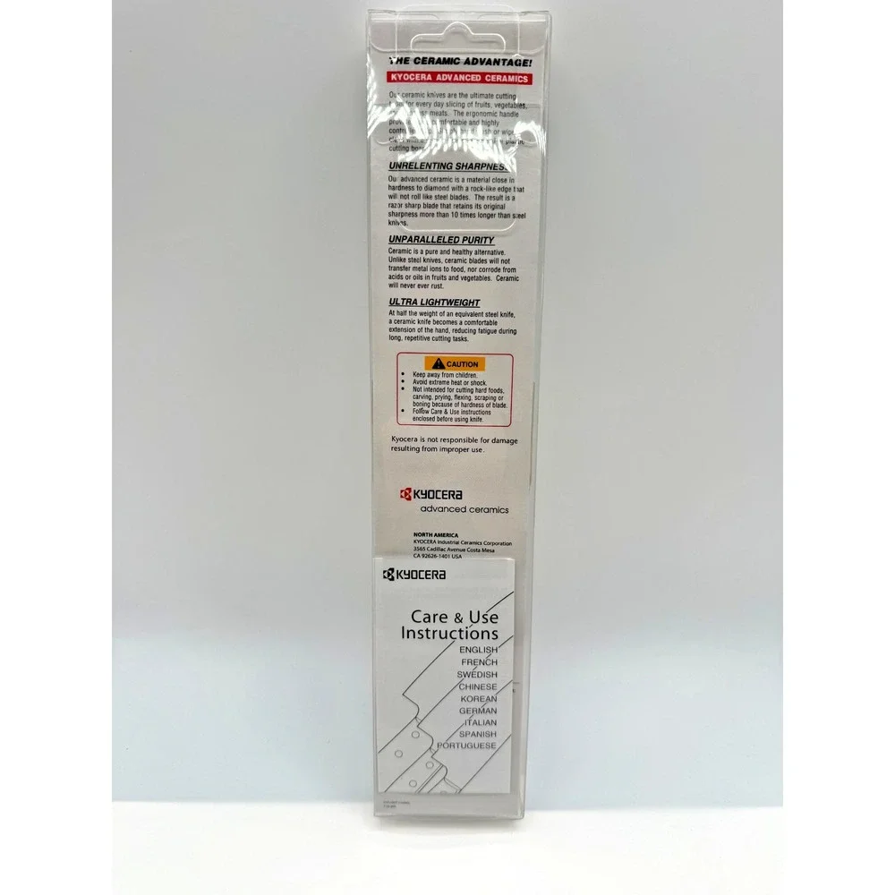 Kyocera Advanced Ceramic Revolution Series 4.5-inch Utility Knife, FK-110 WH-RD